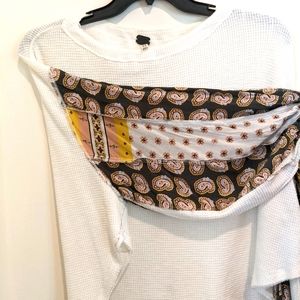 Free People/We The Free Hippie Sleeve Flowy Shirt